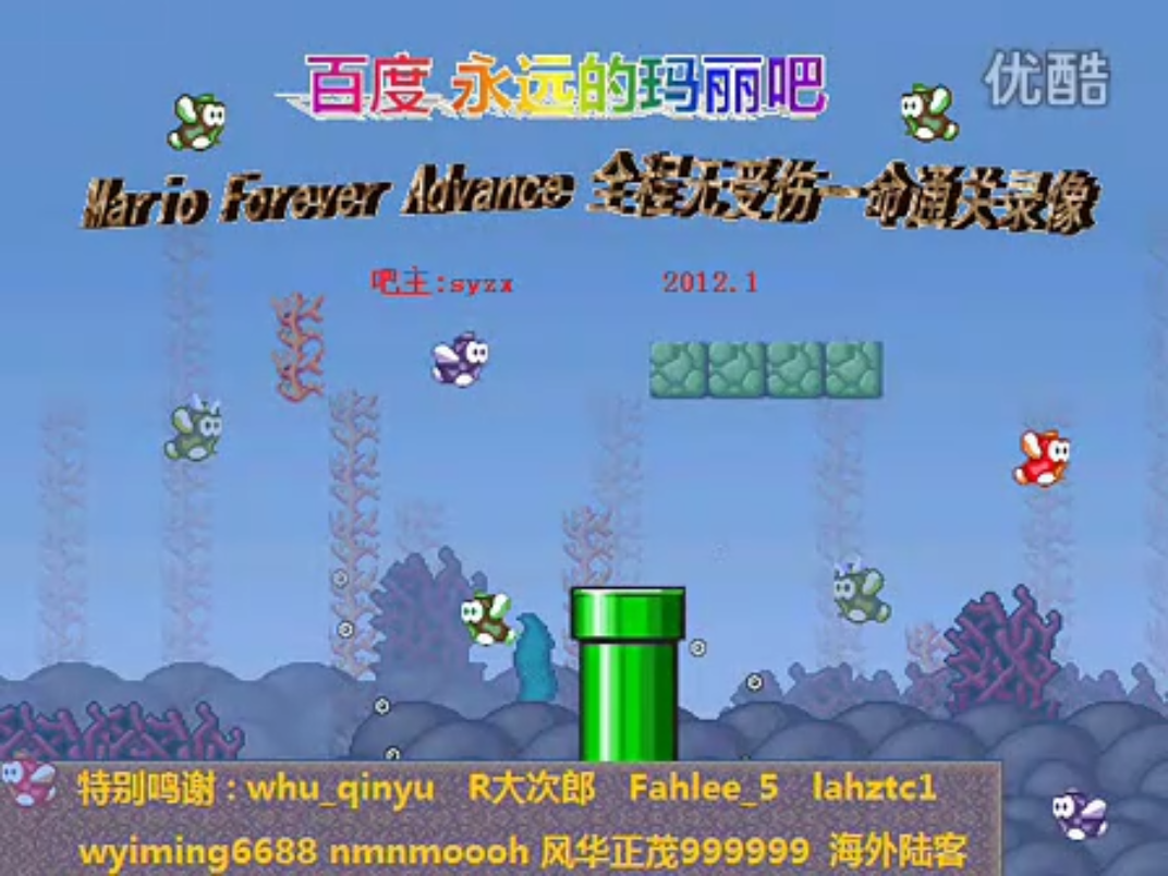 Mario Forever Advance全程无受伤一命通关录像发布